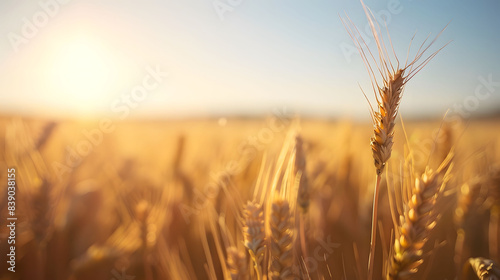 Golden Wheat Field Under the Sun