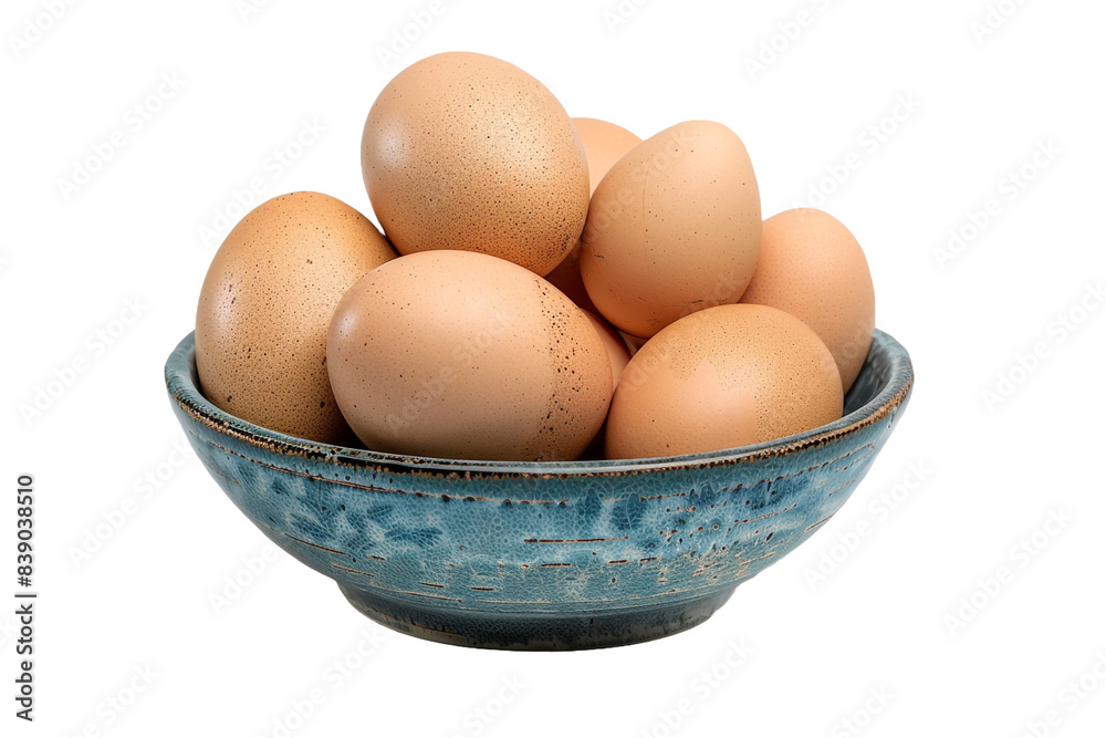 Eggs in a bowl isolated on transparent background Eggs in a bowl isolated on transparent background
