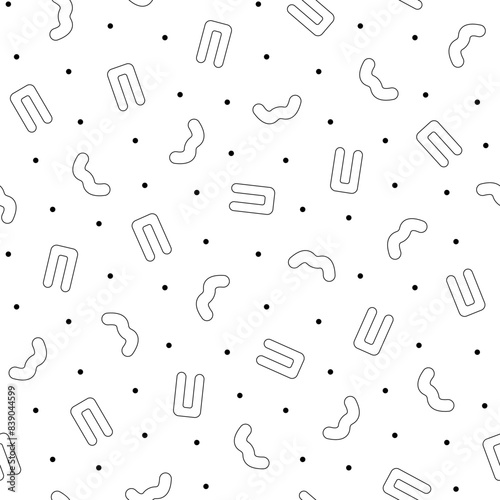 Body pregnancy pillow. Seamless pattern. Coloring Page. Comfortable orthopedic device for sleeping and relaxing. Hand drawn style. Vector drawing. Design ornaments.