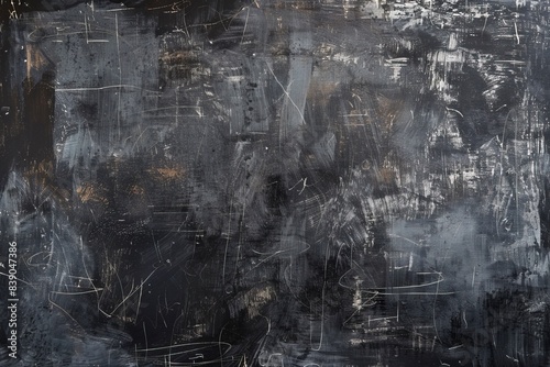 dark Gray canvas grunge background or texture. Generative ai