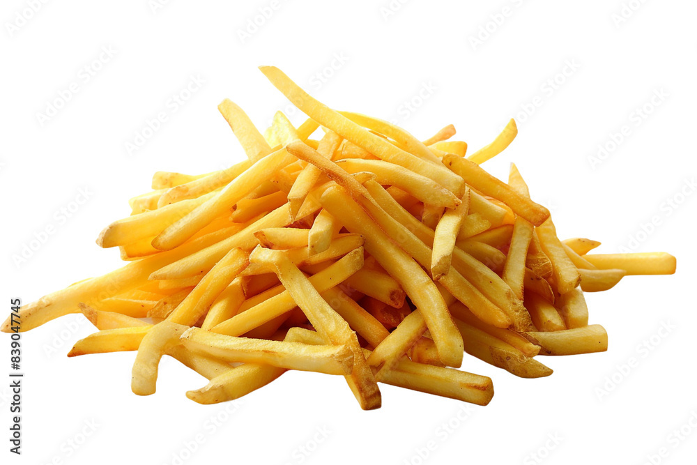 French fries isolated on transparent background French fries isolated on transparent background