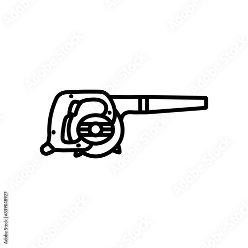 Leaf Blower Outline Icon, Vector illustration