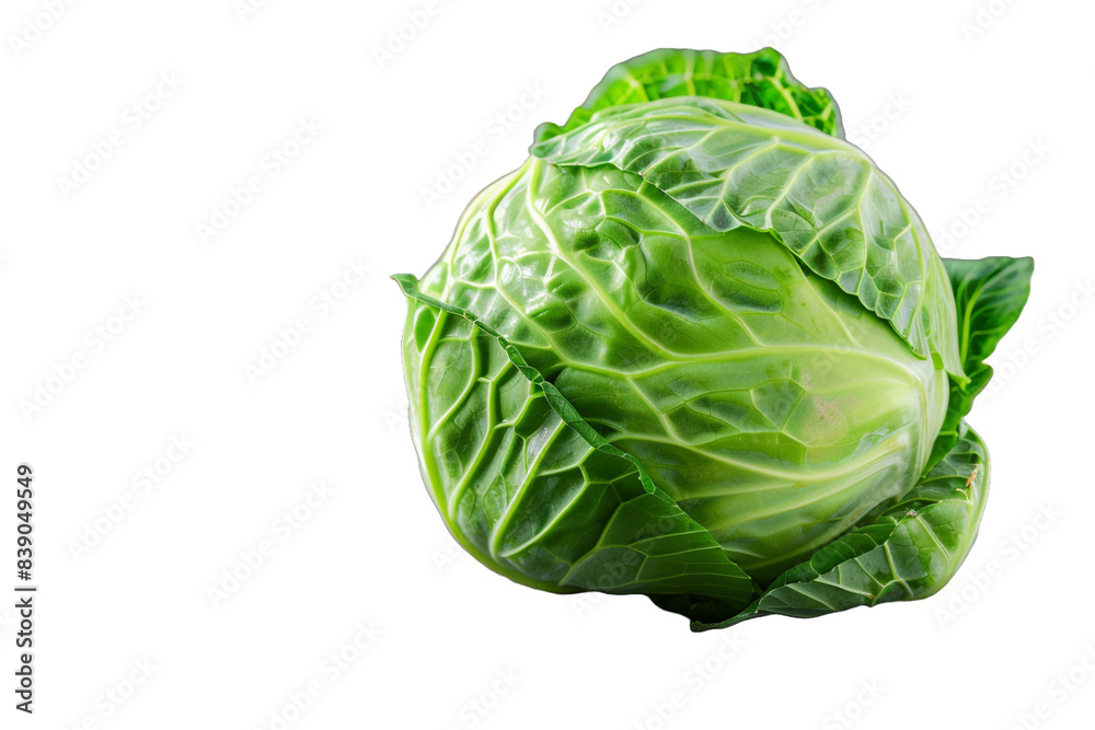 Fresh green cabbage isolated on transparent background Fresh green cabbage isolated on transparent background