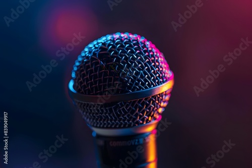 microphone on black