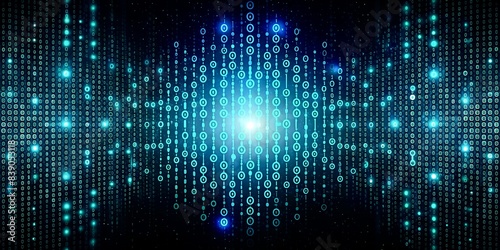 Wallpaper Mural Binary code abstract representation Torontodigital.ca