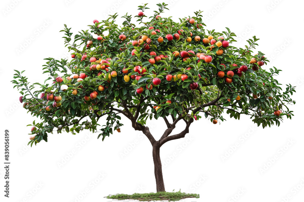 Fruit tree isolated on transparent background Fruit tree isolated on transparent background