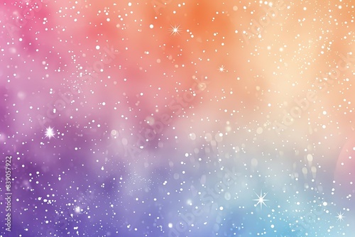 A soft gradient background with tiny white stars scattered subtly across the design photo