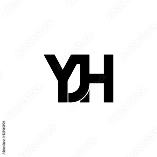 Free Download yjh typography letter monogram logo design - GFXLoad