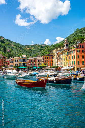 Obraz na płótnie Italy, Liguria, Golfo del Tigullio, Portofino w salonie
