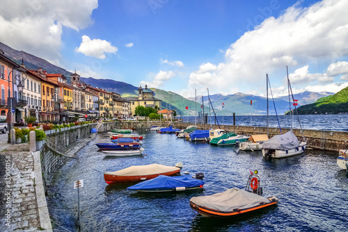 Italy, Piedmont, Cannobio, habour