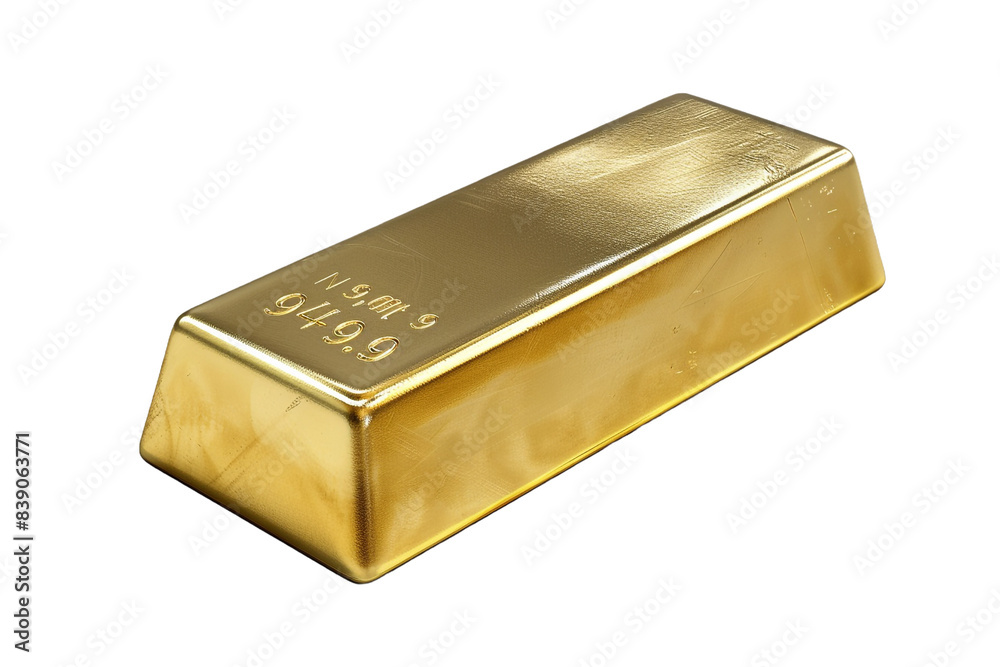 Gold bar isolated on transparent background Gold bar isolated on transparent background