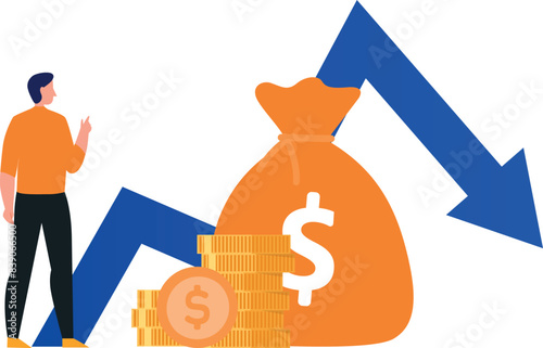 The boy is referring to the economic crisis.