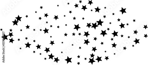Starry textured effect. Horizontal border