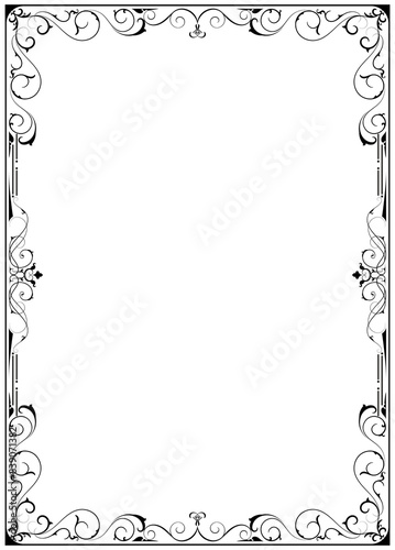 Photography Vintage frame, classic corner Photo frames for decorating greeting cards