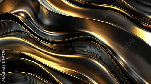 Luxurious golden background with satin drapery, Gold Liquid paint marble background. Marbling texture design