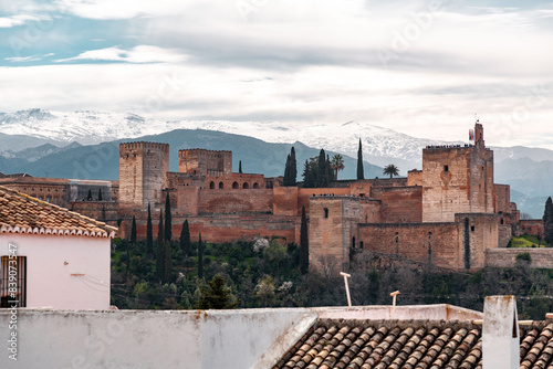 Alhambra Palace in Granada,...