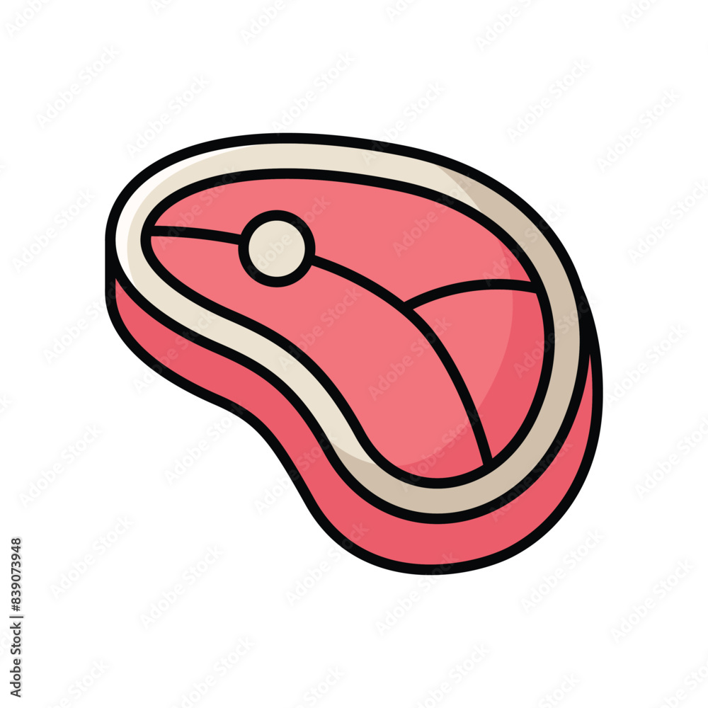 meat icon vector design template simple and clean
