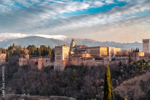 Alhambra Palace in Granada,...