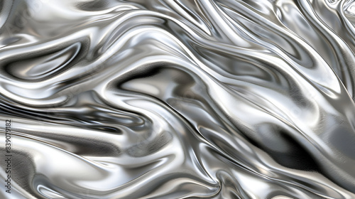Beautiful chrome or metallic background, White and black brush stroke graphic abstract. splashes.Surface for your design