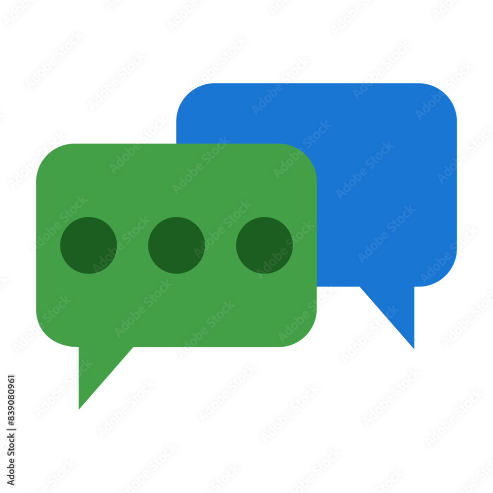 Naklejka premium Chat Flat icon