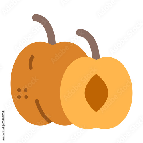 Apricot Flat icon