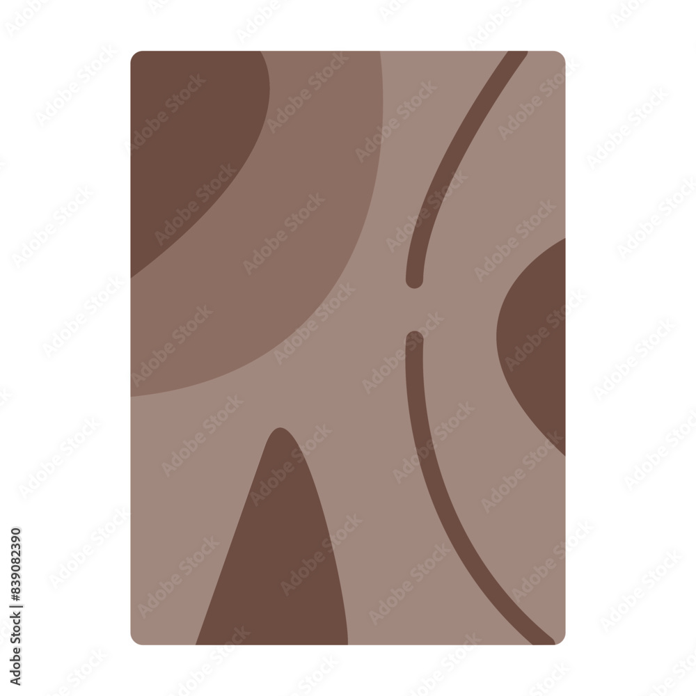 Obraz na plátně Wood Flat icon