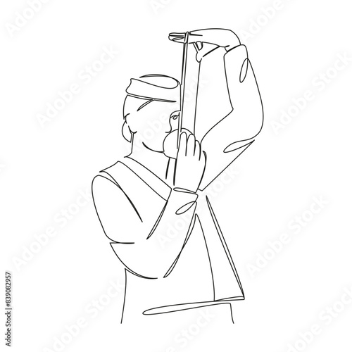 stewardess shows how to put on an oxygen mask