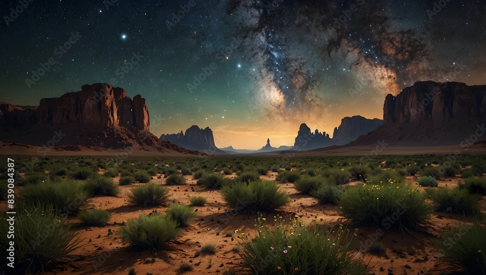 Obraz premium A fragile oasis in the vast cosmos, teeming with life ai_generated