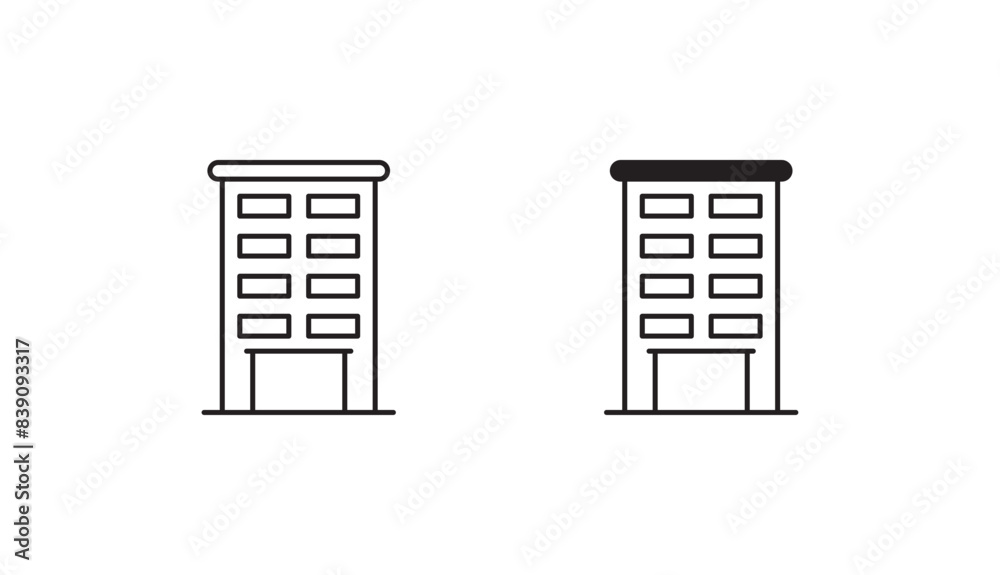 Building icon design with white background stock illustration Building icon design with white background stock illustration