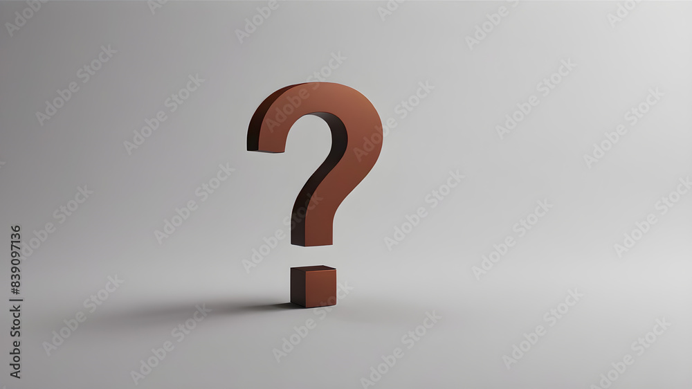 Question mark.  Problems to solve concept., AI generated image, ai. AI generated image, ai