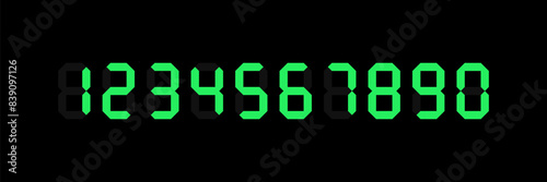 digital of numbers symbol illustration
