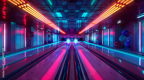 neon bowling lane The beauty of playing a sport of precision