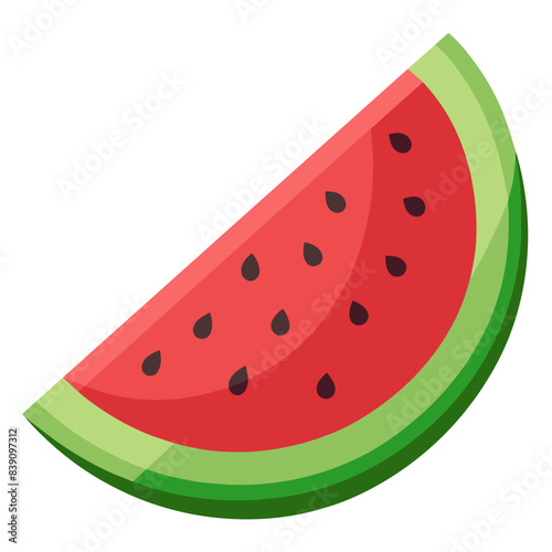 watermelon, icon, vector illustration