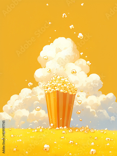 pop corn, children book car...