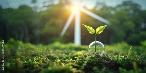 Green businesses using renewable energy can mitigate climate change and global warming by reducing CO2 emissions, Generative AI
