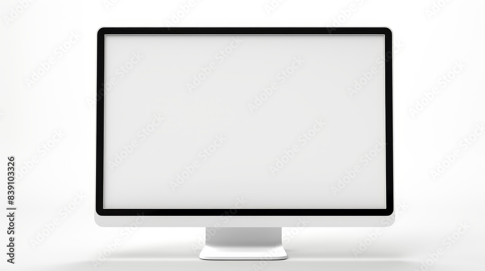 Computer screen Laptop with blank screen. Simple design Computer screen Laptop with blank screen. Simple design