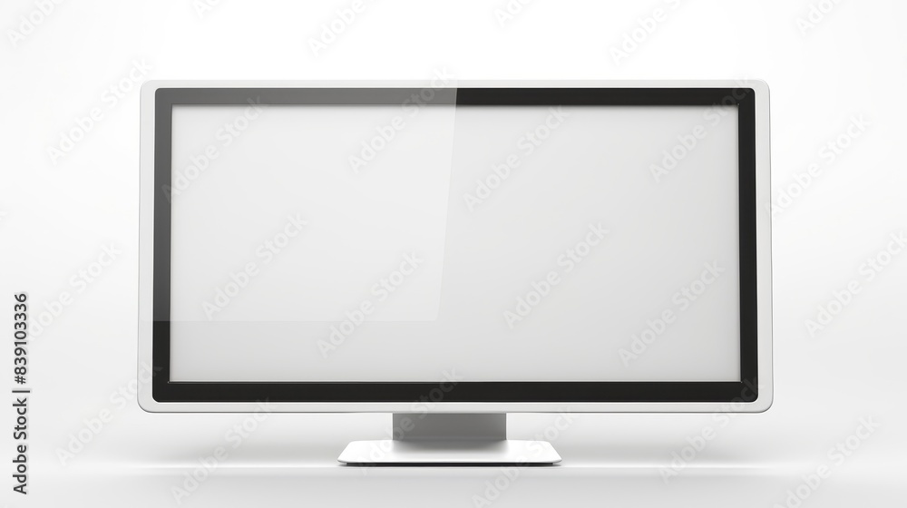 Computer screen Laptop with blank screen. Simple design Computer screen Laptop with blank screen. Simple design