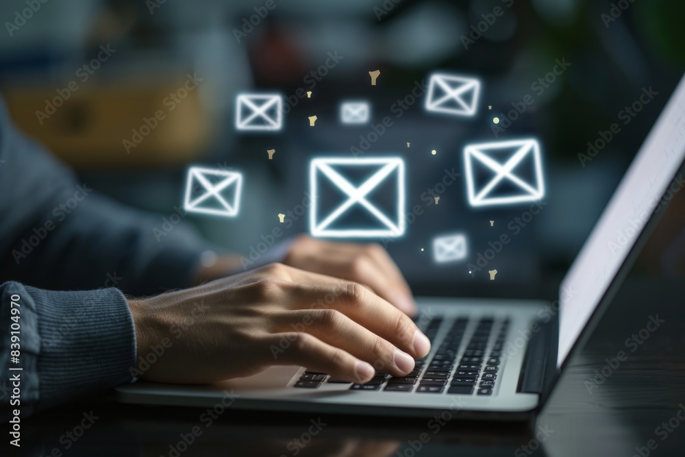 Email marketing concepts, email sent and received notification reminders, sales project managers in the customer list business in the email. Email marketing concepts, email sent and received notification reminders, sales project managers in the customer list business in the email.