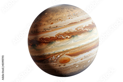 Jupiter planet isolated on transparent background photo