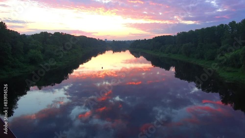  Sunrise in the city of Vitebsk photo