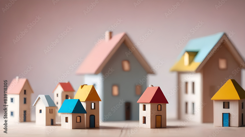 House model. Property home and real estate insurance concept. miniature model house. Mortgage concep. AI generated image, ai.. House model. Property home and real estate insurance concept. miniature model house. Mortgage concep. AI generated image, ai..