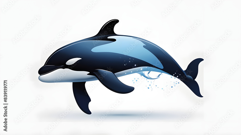 Fototapeta premium dolphin in the water