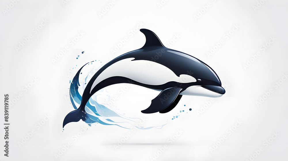 Obraz premium dolphin jumping in water