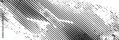 Diagonal dash line texture. Slanted dashed lines pattern background. Straight tilt interrupted stripes wallpaper.  photo