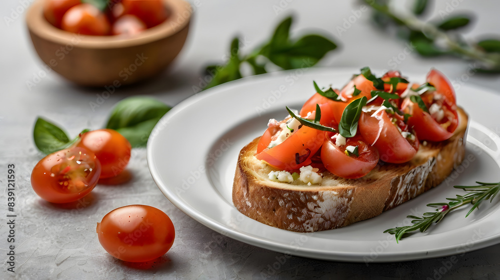 bruschetta with tomato