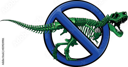 colored Tyrannosaurus skeleton image vector illustration design