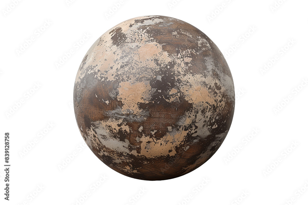 Old sphere isolated on transparent background Old sphere isolated on transparent background