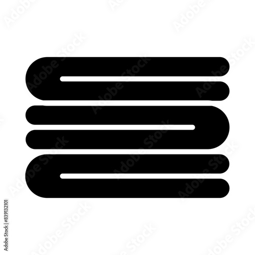 Towel glyph icon