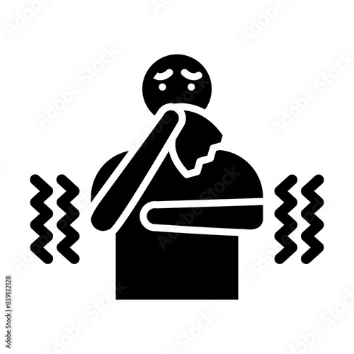 Cold Man glyph icon