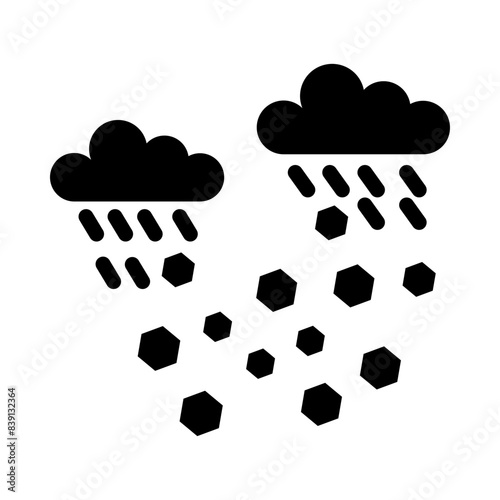 Hail glyph icon